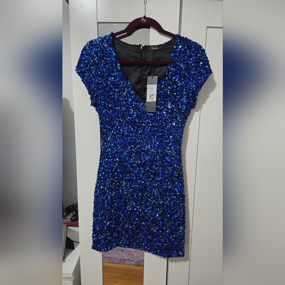 Parker dress blue